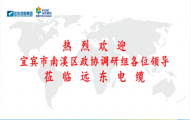 南溪區(qū)政協(xié)黨組書記、主席余水情率隊(duì)蒞臨遠(yuǎn)東電纜宜賓參觀調(diào)研
